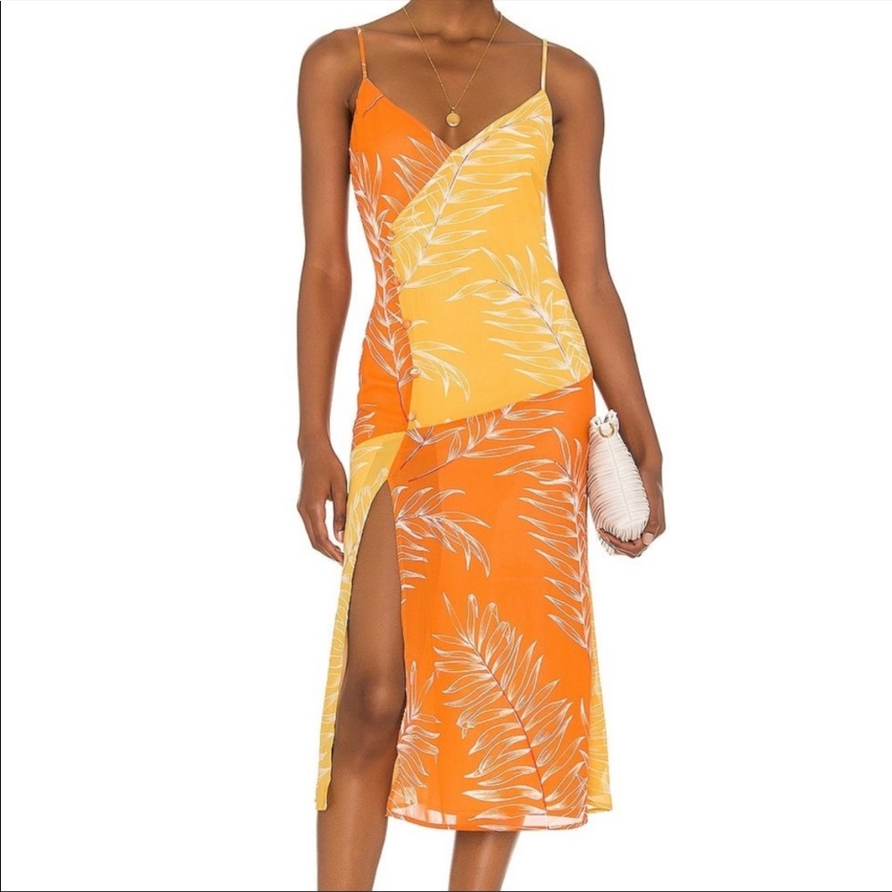 Camila Coelho Midi Dress 🧡💛 size medium